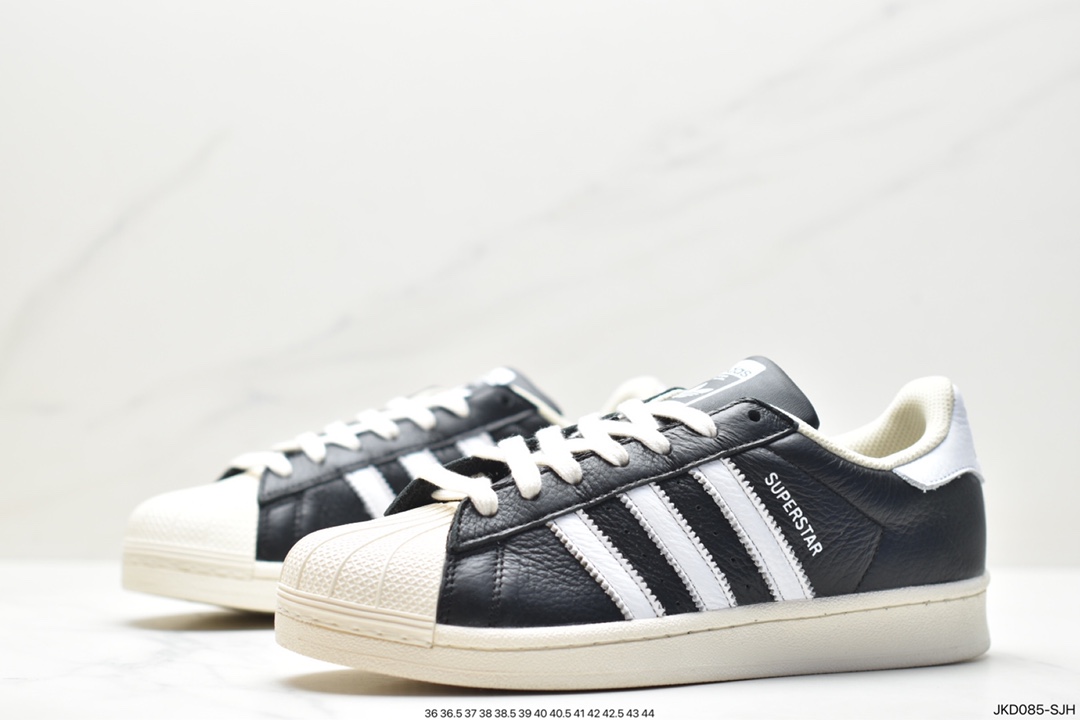 Adidas Originals Superstar ”Sail/Green/Lace” shell toe series low-top sneakers AF5667