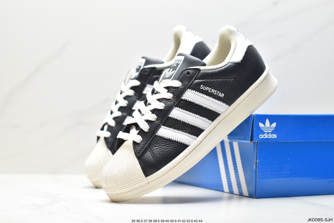 Adidas Originals Superstar ”Sail/Green/Lace” shell toe series low-top sneakers AF5667