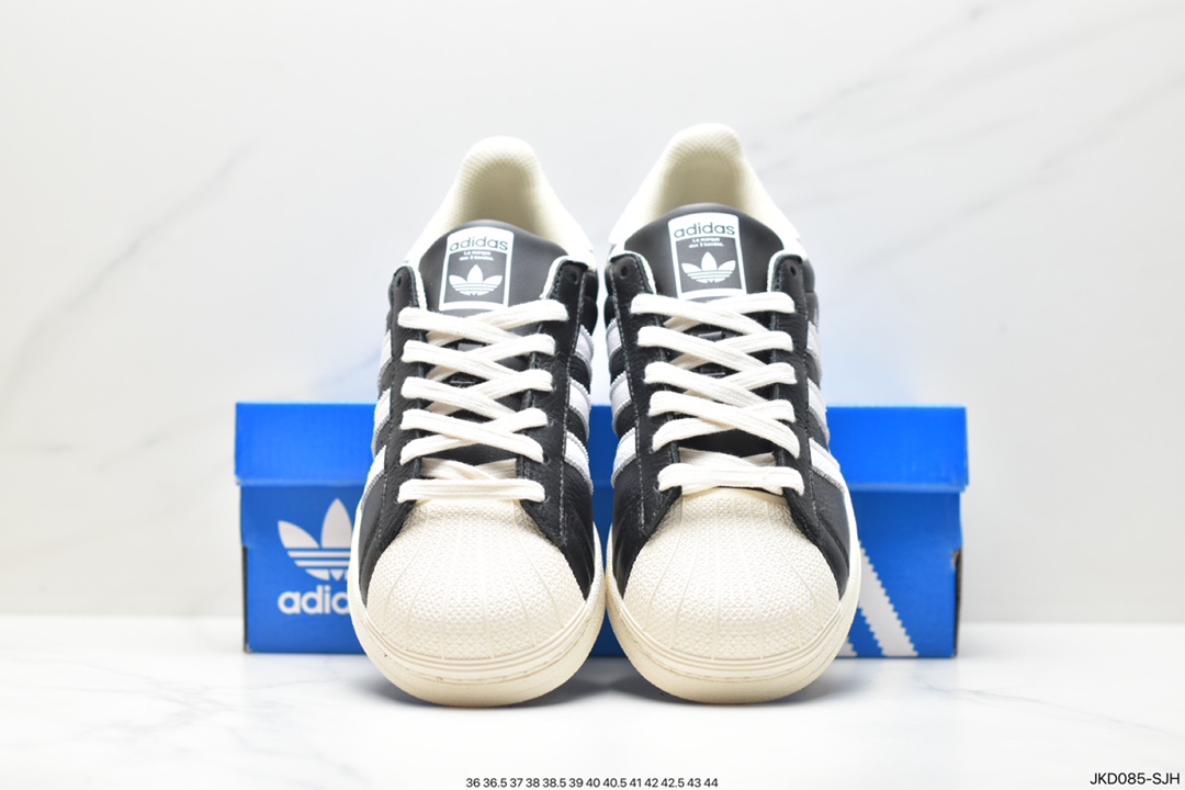 Adidas Originals Superstar ”Sail/Green/Lace” shell toe series low-top sneakers AF5667