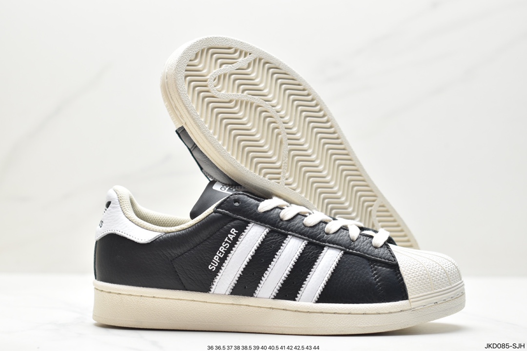 Adidas Originals Superstar ”Sail/Green/Lace” shell toe series low-top sneakers AF5667