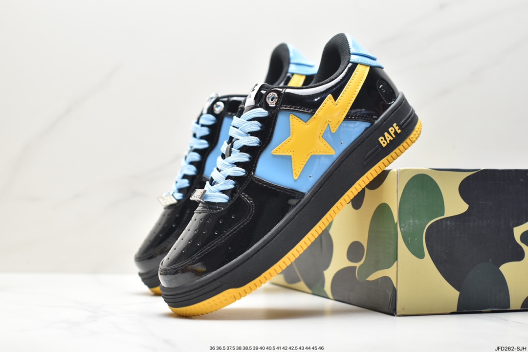 Japanese Harajuku fashion brand A Bathing Ape BAPE Sk8 Sta Low SK8 series low-top casual sports skateboard shoes