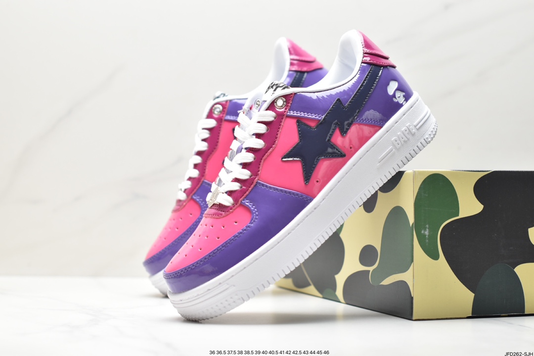 Japanese Harajuku fashion brand A Bathing Ape BAPE Sk8 Sta Low SK8 series low-top casual sports skateboard shoes