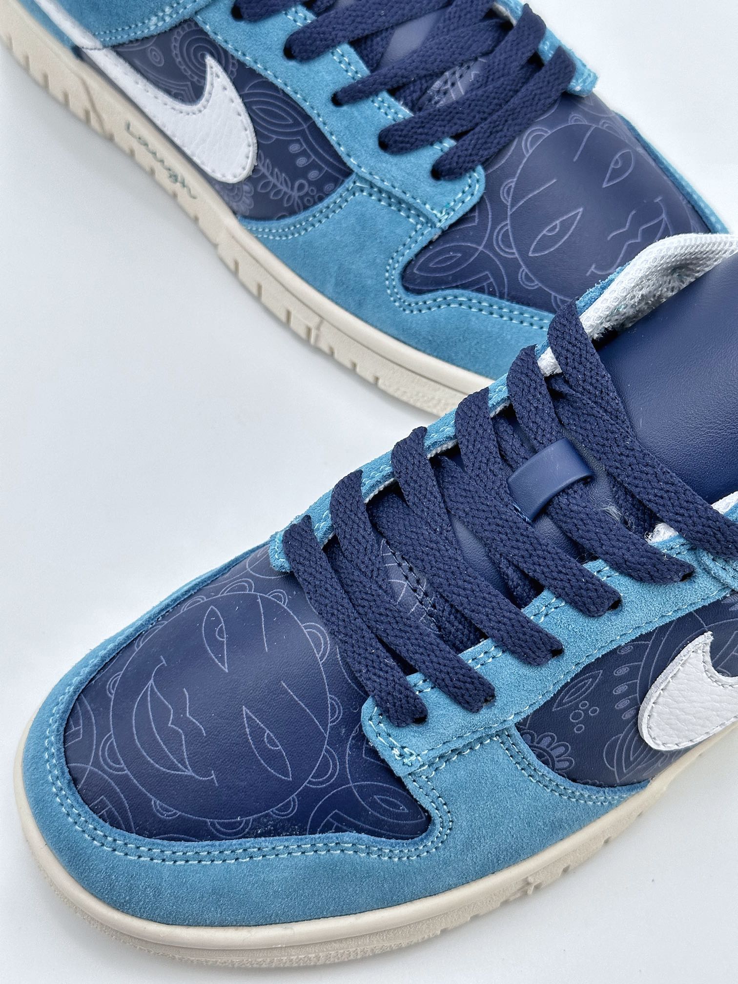 Nike SB Dunk Low No-label Suede Blue 318306-441