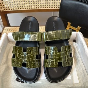 Hermes Shoes Sandals Unisex Cowhide TPU