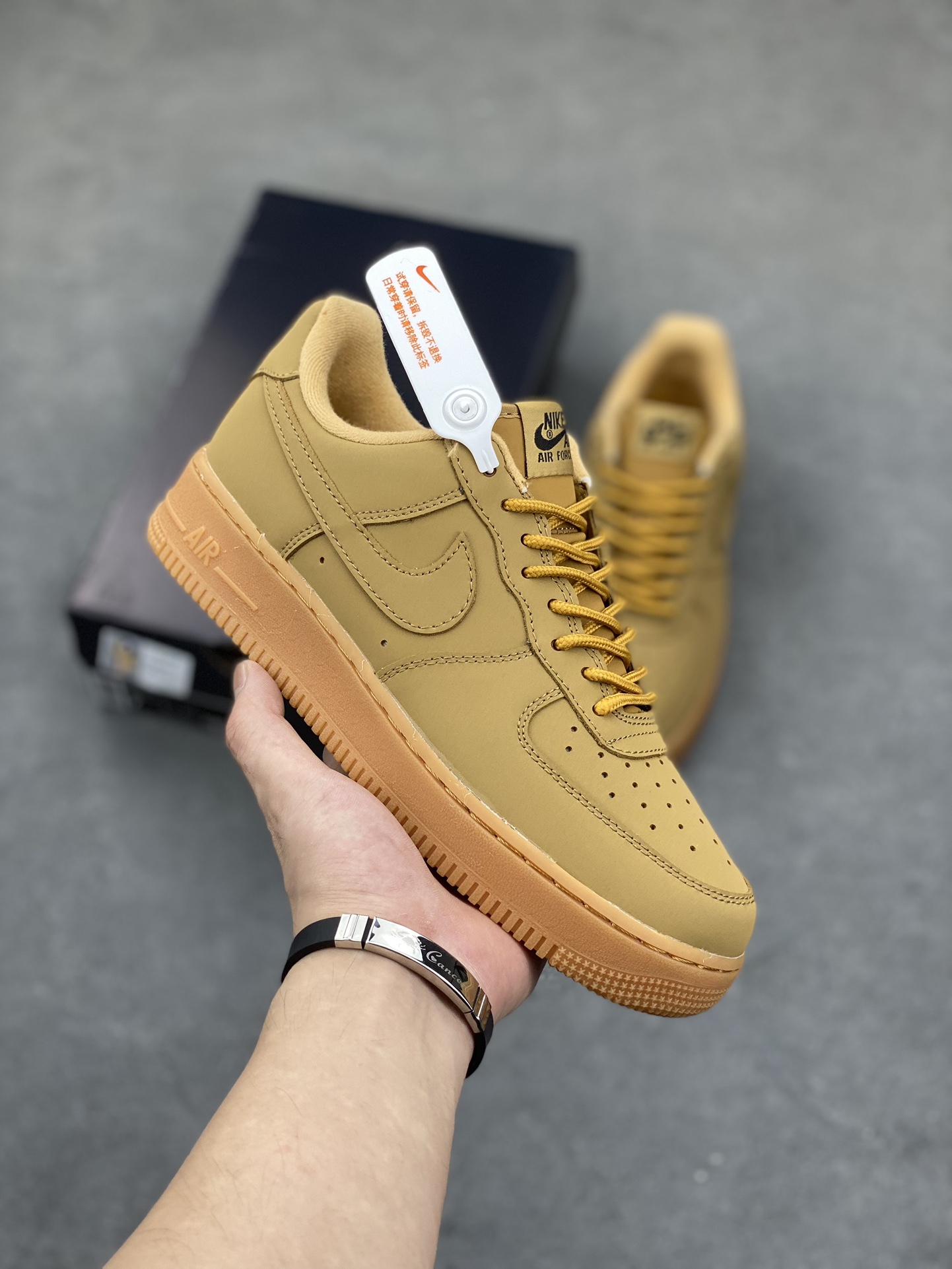 Nike Air Force 1 Low Wheat Casual Shoes - Stylish and Comfortable Sneakers