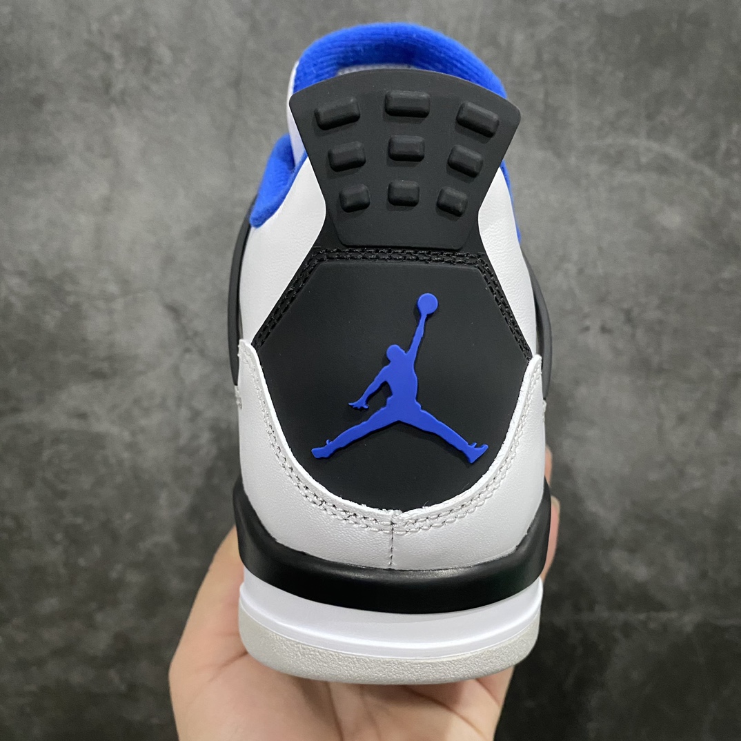 图片[4]-【老DT版】Air Jordan AJ4 Retro 赛车蓝 308497-117n老牌AJ大厂出品 原纸板楦头开发原厂特供皮料加持 确保原汁原味 完美呈现四代版型n一比一鞋头弧度高度鞋身弧度 数据细节工艺流程均保持原鞋一致n皮料切割菱角分明 不变形无多余毛边 柔软性质感一致于原鞋原厂织唛标 原厂飞人电绣工艺 后跟定型进口港宝加持 自然饱满 全鞋荧光划线卡点 追求极致完美 每一双都是工艺品 多重QC质检 超越公司货的品控标准 实实在在的免检产品  尺码：40 40.5 41 42 42.5 43 44 44.5 45 46 47.5-莆田鞋批发中心