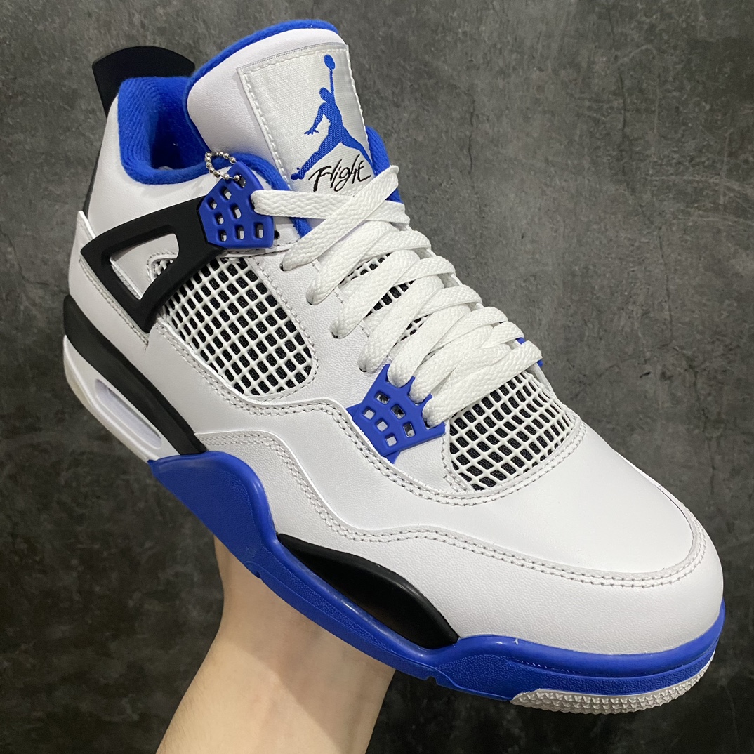 图片[3]-【老DT版】Air Jordan AJ4 Retro 赛车蓝 308497-117n老牌AJ大厂出品 原纸板楦头开发原厂特供皮料加持 确保原汁原味 完美呈现四代版型n一比一鞋头弧度高度鞋身弧度 数据细节工艺流程均保持原鞋一致n皮料切割菱角分明 不变形无多余毛边 柔软性质感一致于原鞋原厂织唛标 原厂飞人电绣工艺 后跟定型进口港宝加持 自然饱满 全鞋荧光划线卡点 追求极致完美 每一双都是工艺品 多重QC质检 超越公司货的品控标准 实实在在的免检产品  尺码：40 40.5 41 42 42.5 43 44 44.5 45 46 47.5-莆田鞋批发中心