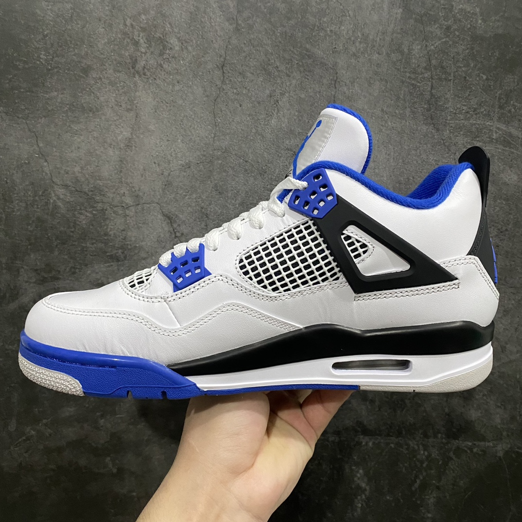 图片[2]-【老DT版】Air Jordan AJ4 Retro 赛车蓝 308497-117n老牌AJ大厂出品 原纸板楦头开发原厂特供皮料加持 确保原汁原味 完美呈现四代版型n一比一鞋头弧度高度鞋身弧度 数据细节工艺流程均保持原鞋一致n皮料切割菱角分明 不变形无多余毛边 柔软性质感一致于原鞋原厂织唛标 原厂飞人电绣工艺 后跟定型进口港宝加持 自然饱满 全鞋荧光划线卡点 追求极致完美 每一双都是工艺品 多重QC质检 超越公司货的品控标准 实实在在的免检产品  尺码：40 40.5 41 42 42.5 43 44 44.5 45 46 47.5-莆田鞋批发中心