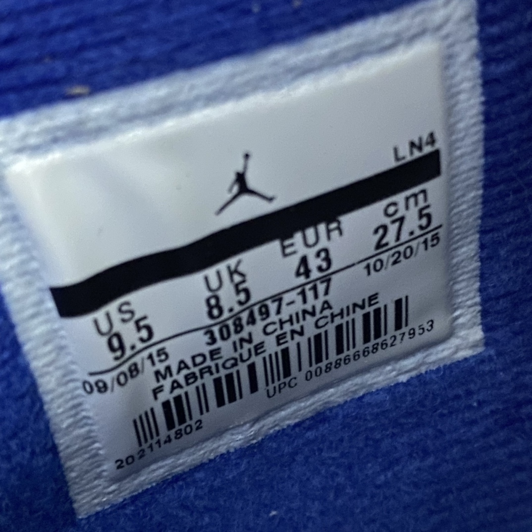 图片[7]-【老DT版】Air Jordan AJ4 Retro 赛车蓝 308497-117n老牌AJ大厂出品 原纸板楦头开发原厂特供皮料加持 确保原汁原味 完美呈现四代版型n一比一鞋头弧度高度鞋身弧度 数据细节工艺流程均保持原鞋一致n皮料切割菱角分明 不变形无多余毛边 柔软性质感一致于原鞋原厂织唛标 原厂飞人电绣工艺 后跟定型进口港宝加持 自然饱满 全鞋荧光划线卡点 追求极致完美 每一双都是工艺品 多重QC质检 超越公司货的品控标准 实实在在的免检产品  尺码：40 40.5 41 42 42.5 43 44 44.5 45 46 47.5-莆田鞋批发中心