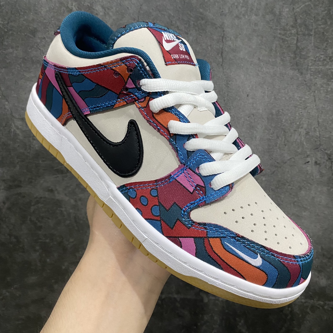 【Top版本】 Parra x Nike SB Dunk Low白蓝红 Dunk白蓝红联名 DH7695-600