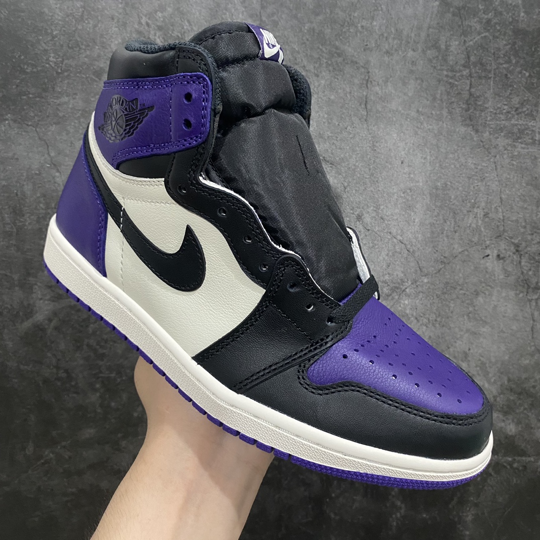 【外贸纯原】Air Jordan AJ1 黑紫脚趾 555088-501