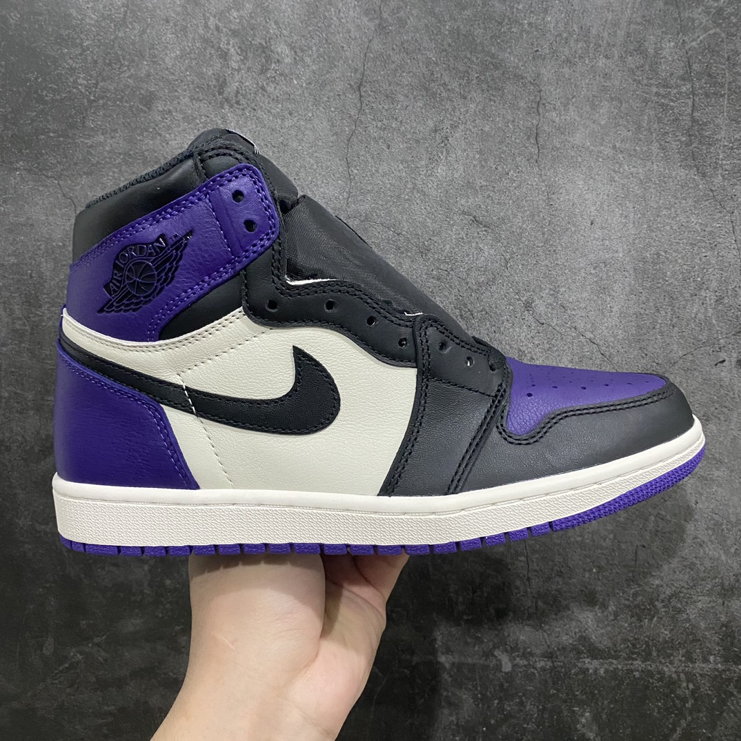 【外贸纯原】Air Jordan AJ1 黑紫脚趾 555088-501