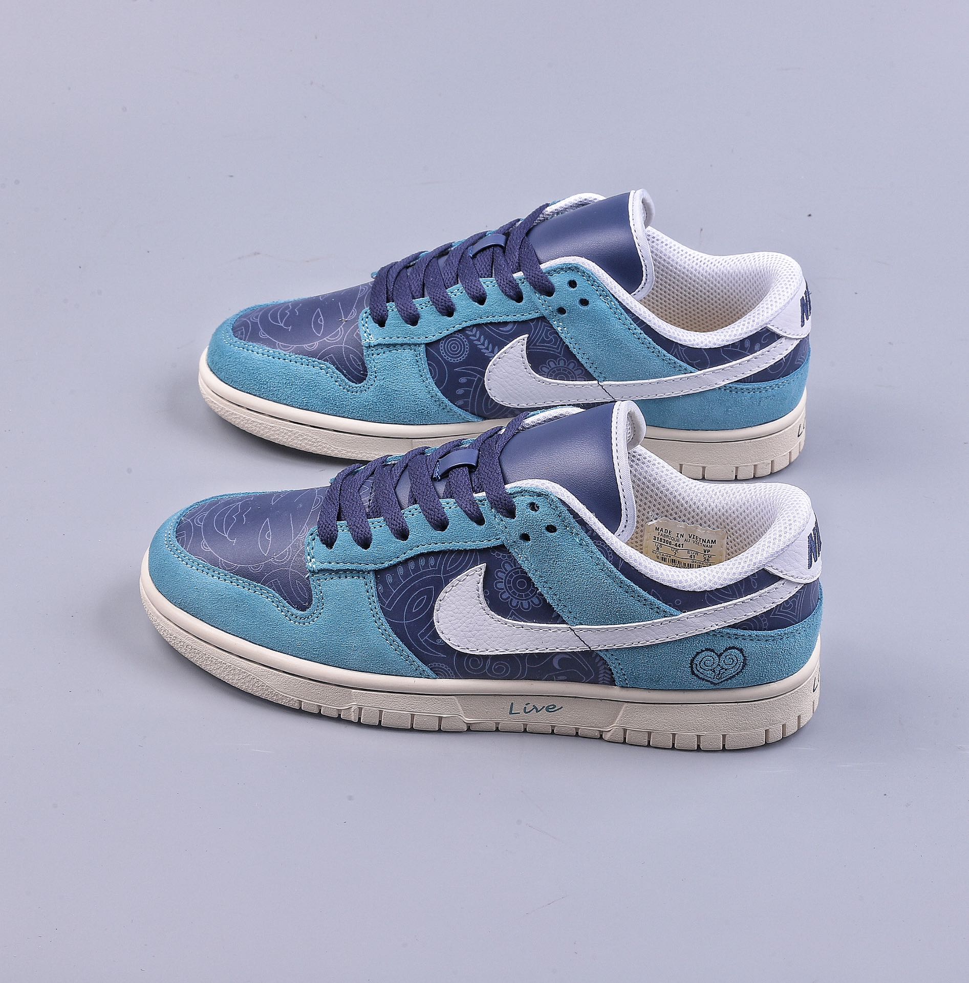 NK Dunk Low Blue and White 318306-441