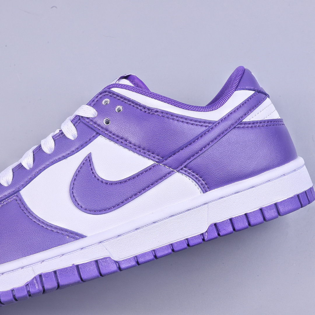 VT NK Dunk low Retro ”Court Purple” white and purple low-top casual sports shoes DD1391-104