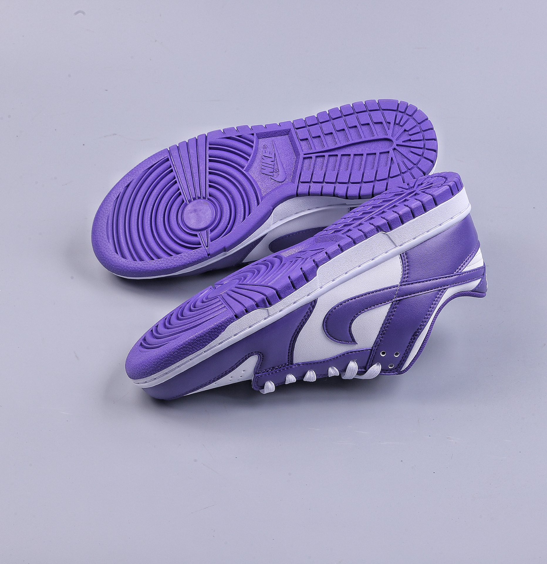 VT NK Dunk low Retro ”Court Purple” white and purple low-top casual sports shoes DD1391-104