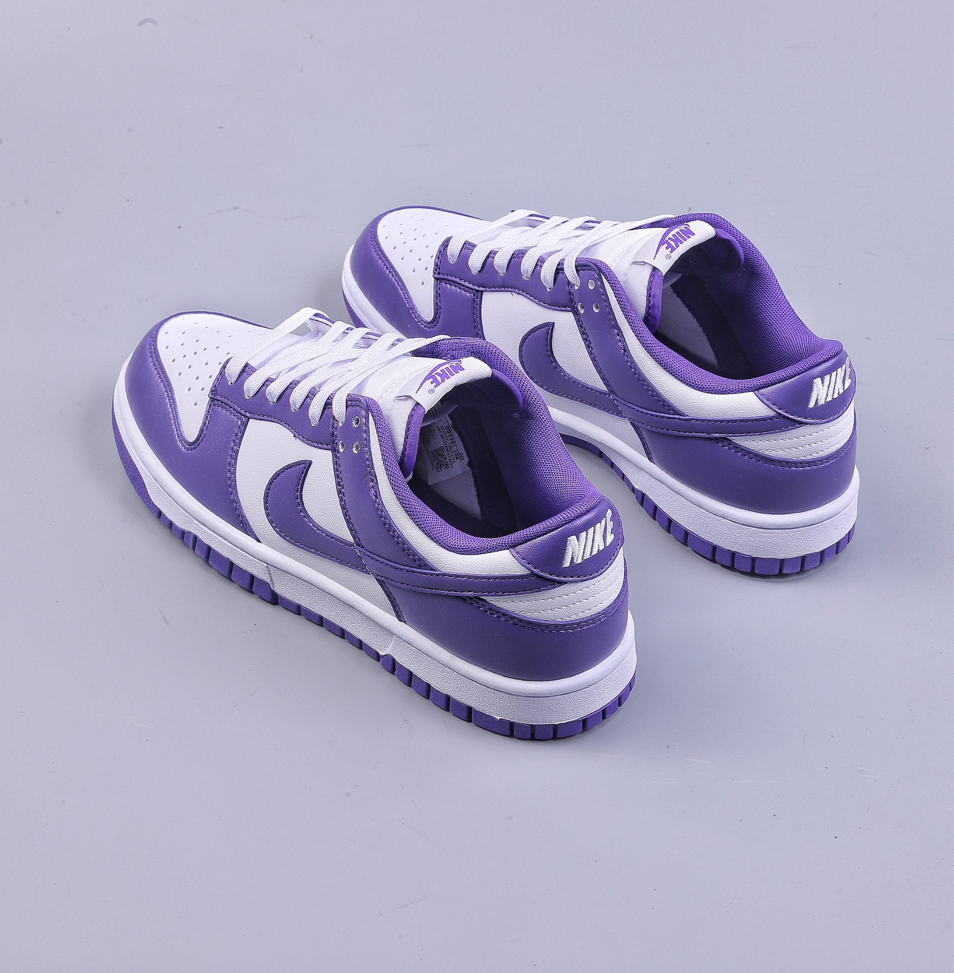 VT NK Dunk low Retro ”Court Purple” white and purple low-top casual sports shoes DD1391-104