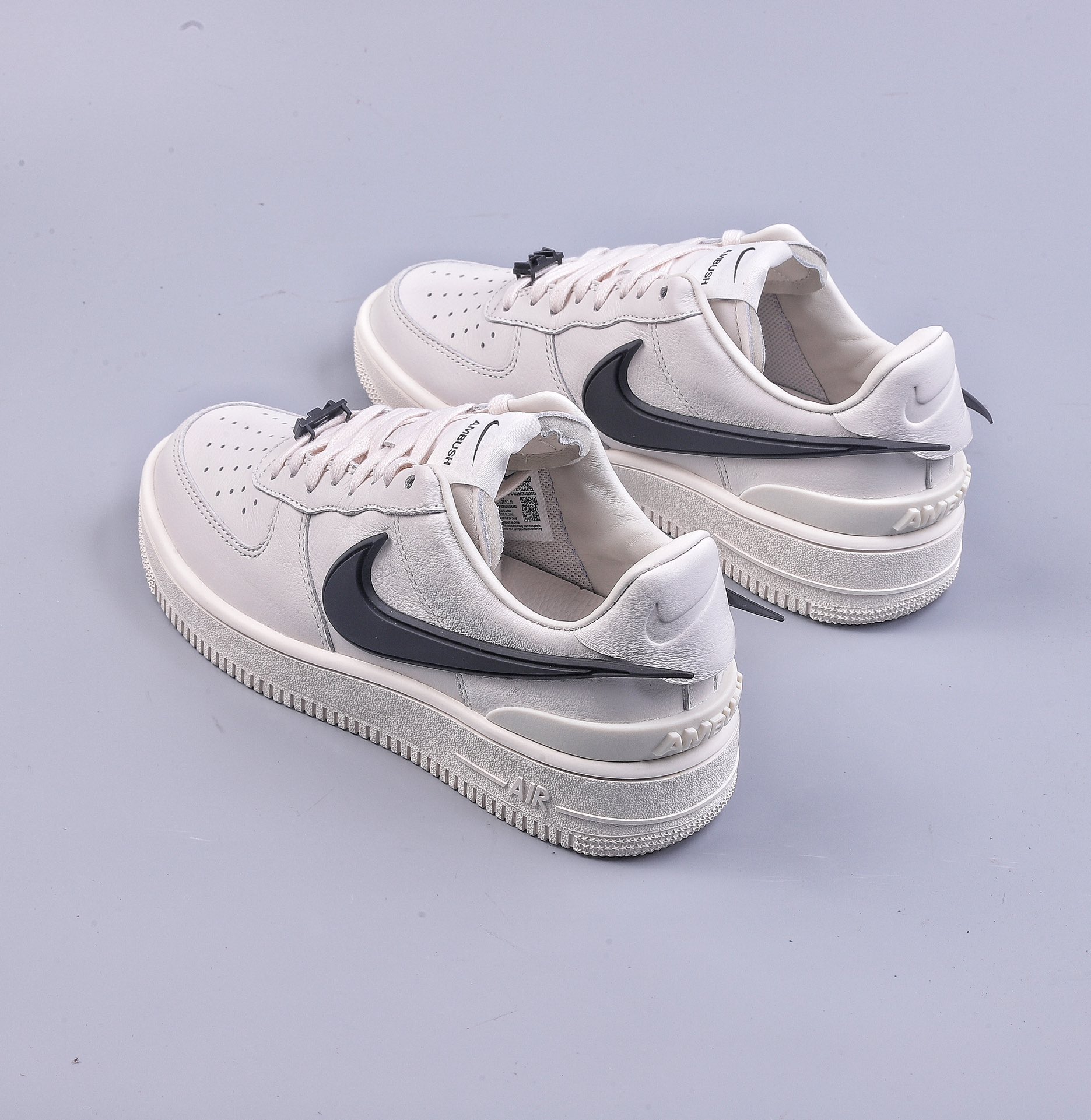 OG AMBUSH x NK Air Force 1 Low Air Force One Low-top Sports Shoes Joint Big Hook White and Black DV3464-002