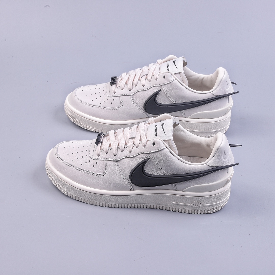 OG AMBUSH x NK Air Force 1 Low Air Force One Low-top Sports Shoes Joint Big Hook White and Black DV3464-002