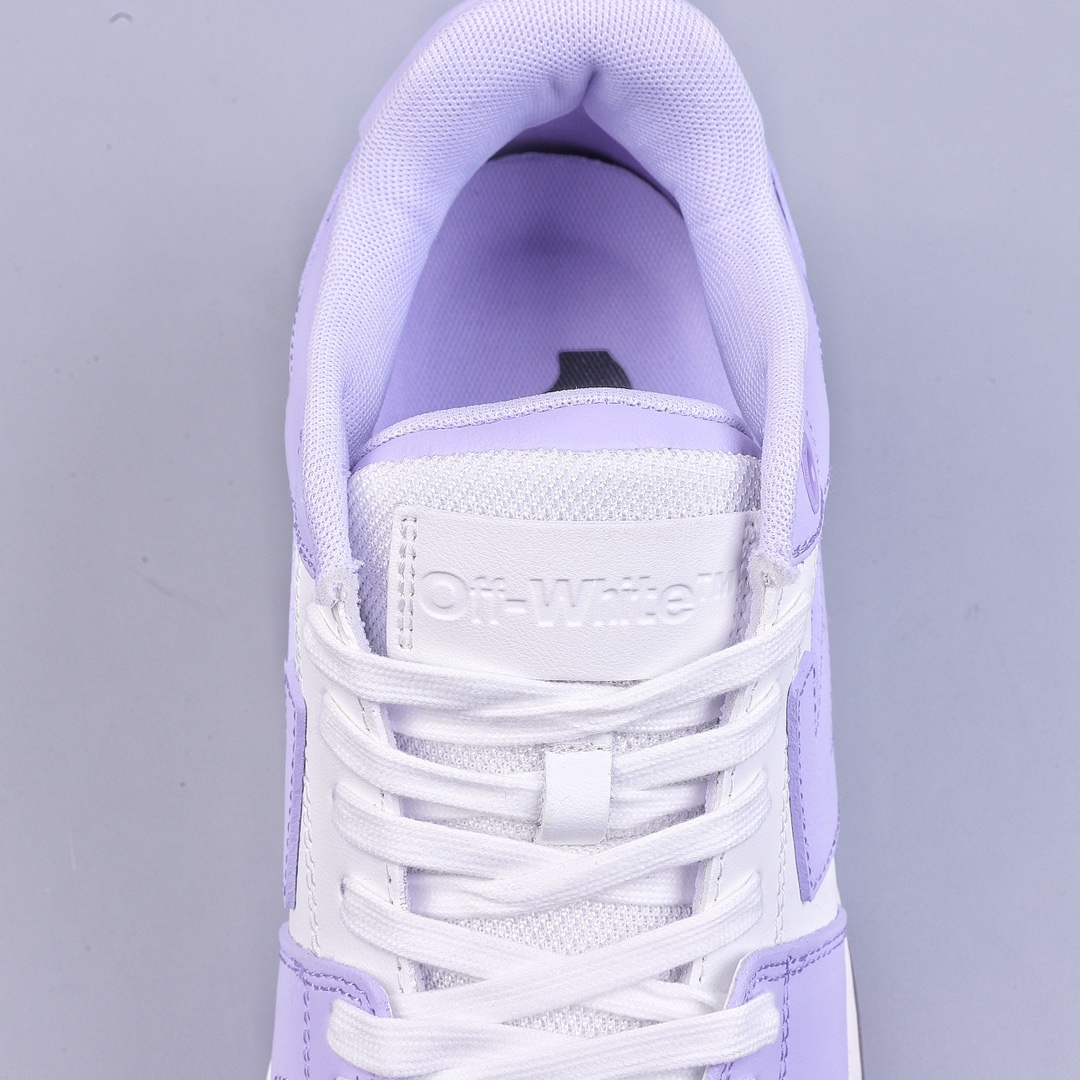 OK OFF-WHITE Out Of Office low-top fashion sneakers white and purple