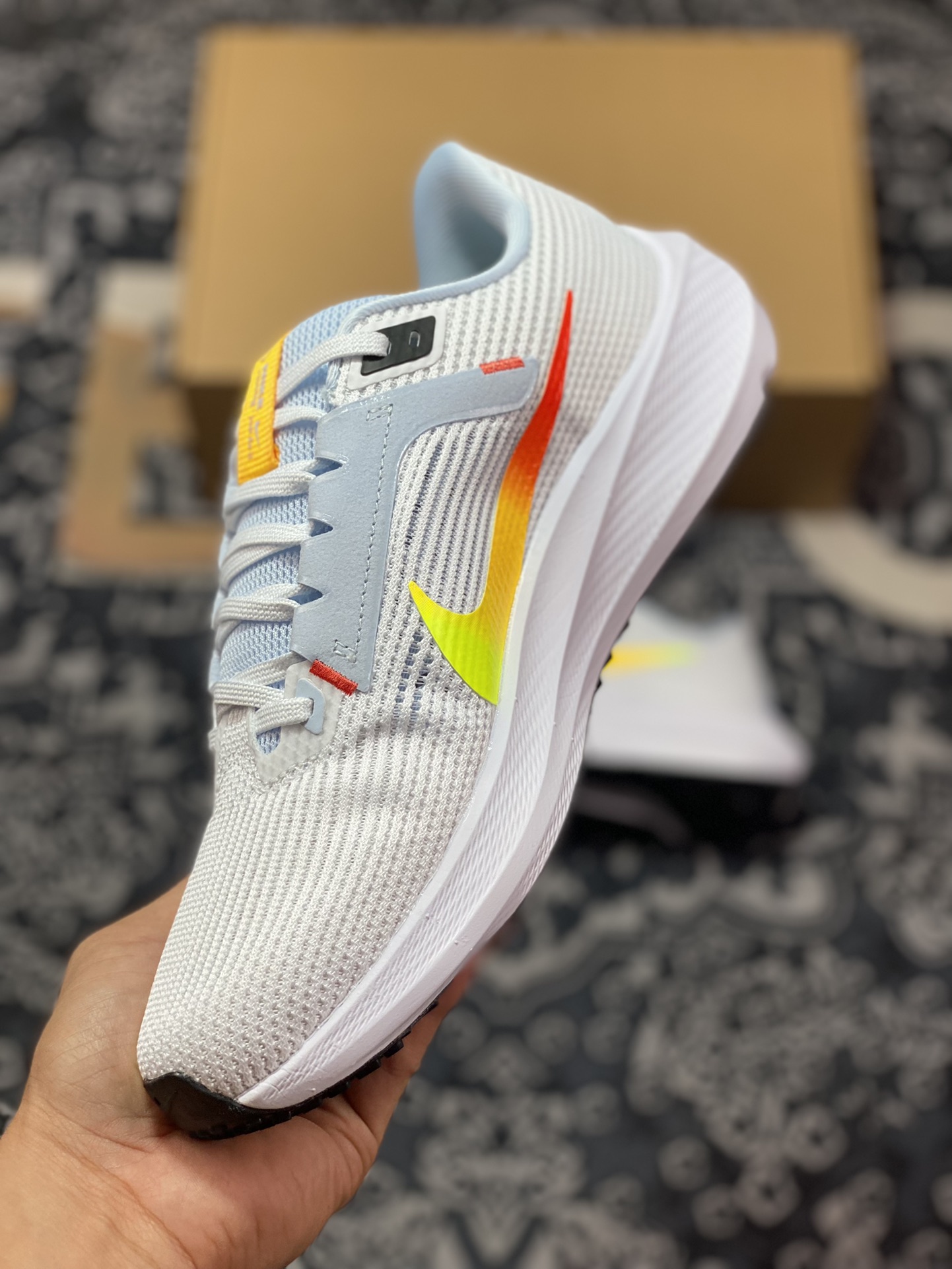 Air Zoom Pegasus 40 White Blue Orange DV3854-102