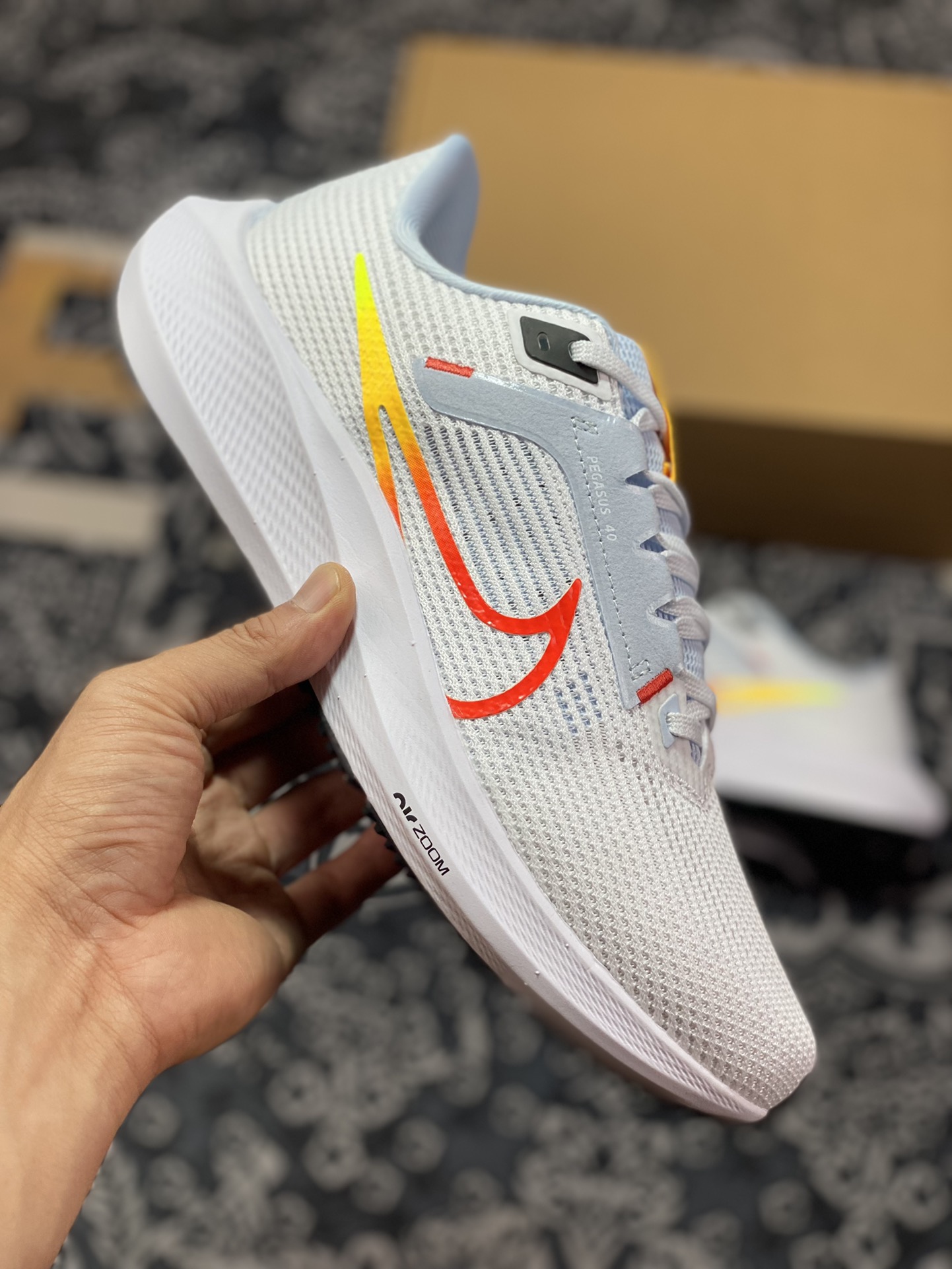 Air Zoom Pegasus 40 White Blue Orange DV3854-102