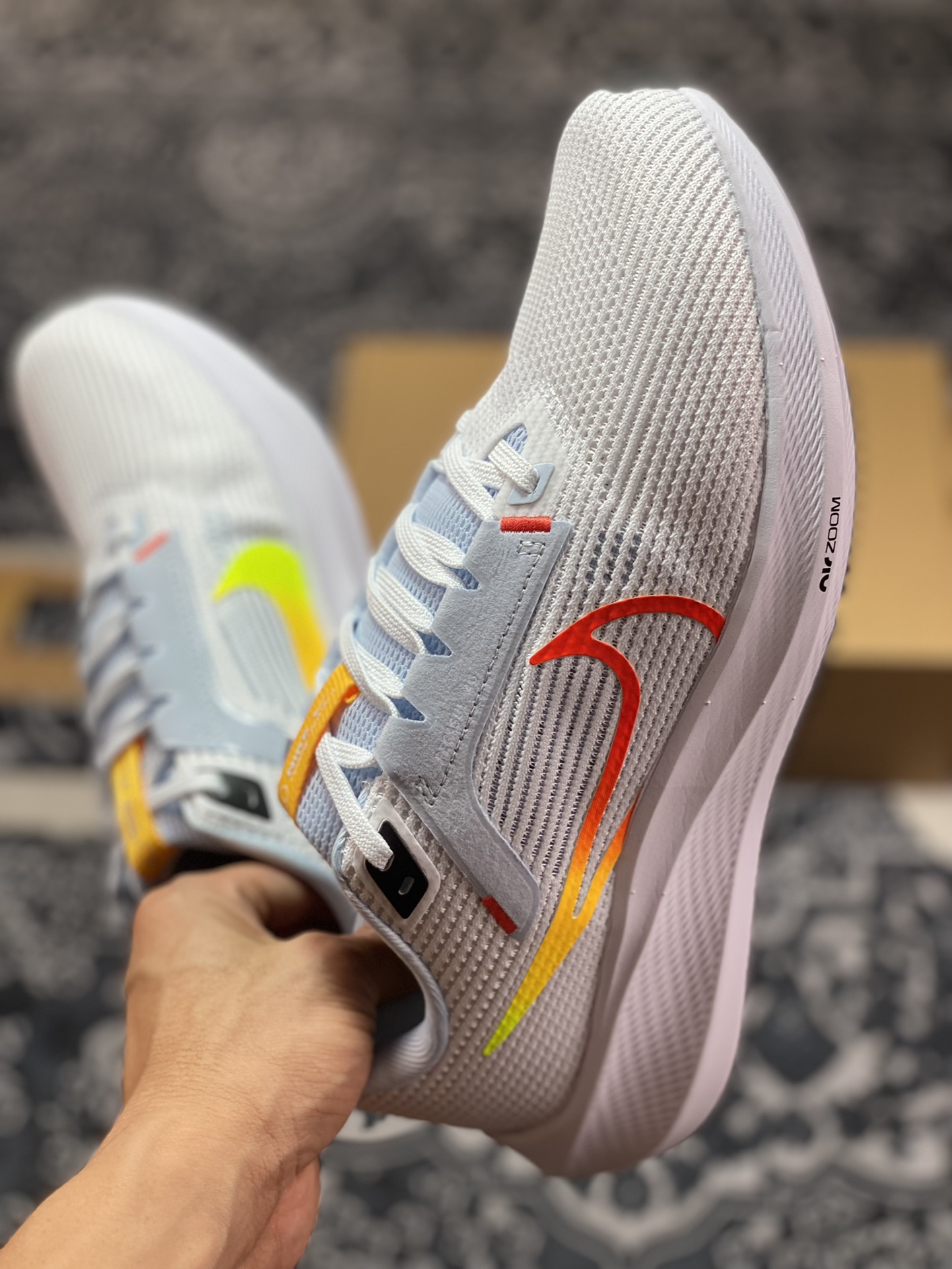 Air Zoom Pegasus 40 White Blue Orange DV3854-102