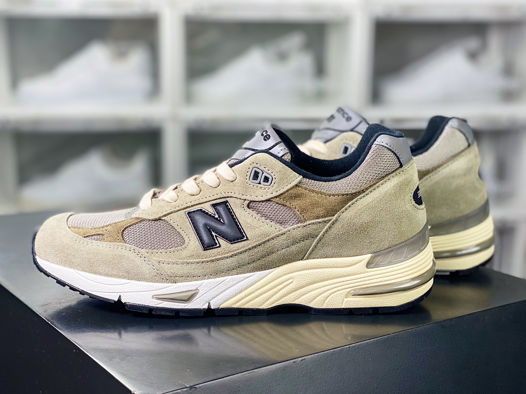 Justin Saunders' Canadian brand JJJJound x NB【New Balance】Made in USA M991 series running shoes ”Suede Earth Brown” M991JJA