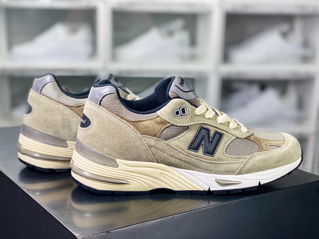 Justin Saunders' Canadian brand JJJJound x NB【New Balance】Made in USA M991 series running shoes ”Suede Earth Brown” M991JJA