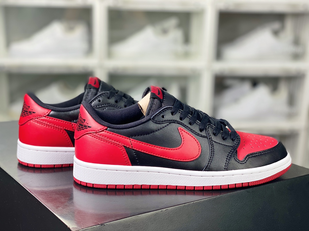 200 Air Jordan 1 Retro Low OG”Bred”AJ1乔丹一代低帮篮球鞋“OG黑红禁穿”705329-001