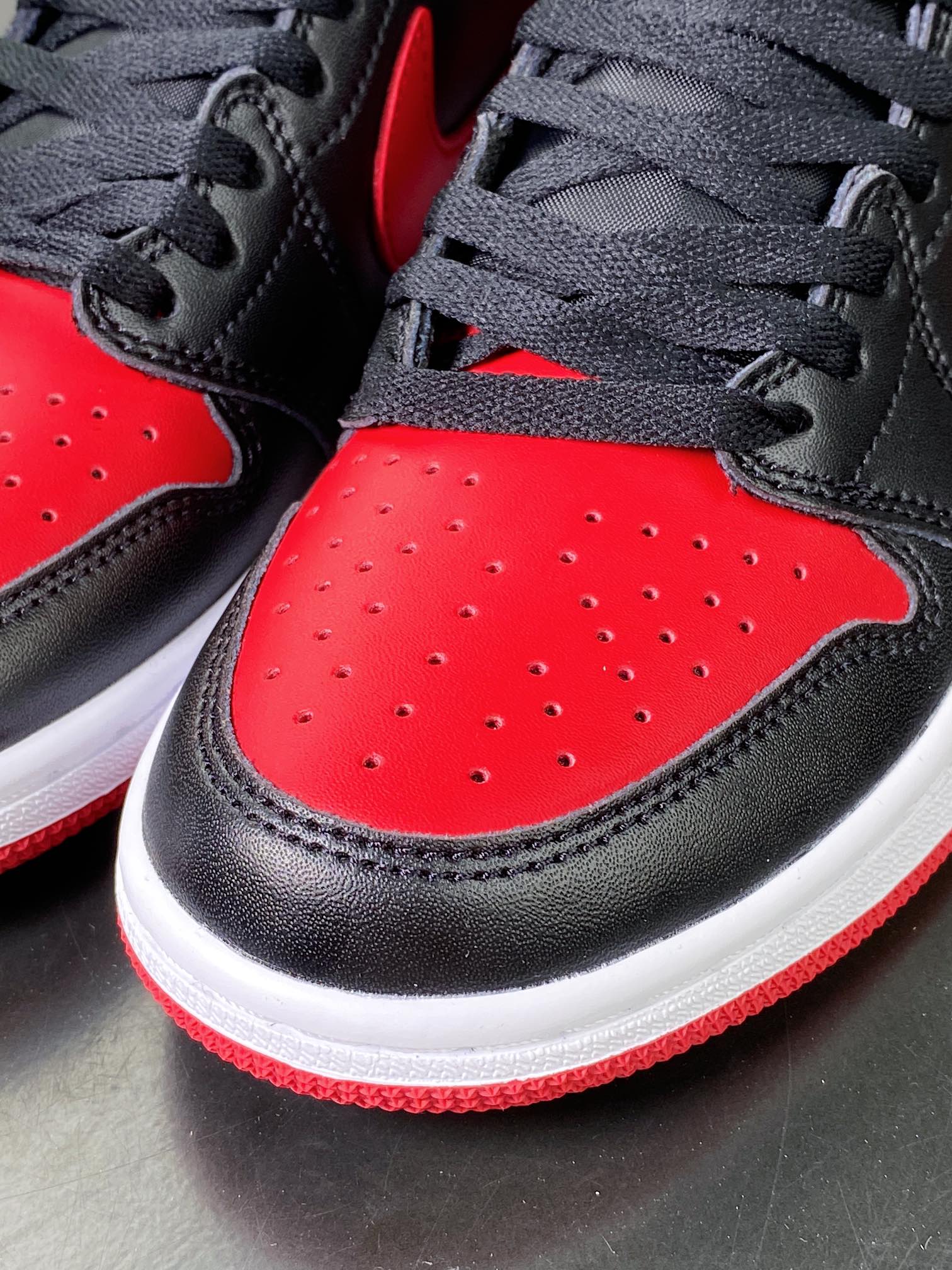 200 Air Jordan 1 Retro Low OG”Bred”AJ1乔丹一代低帮篮球鞋“OG黑红禁穿”705329-001