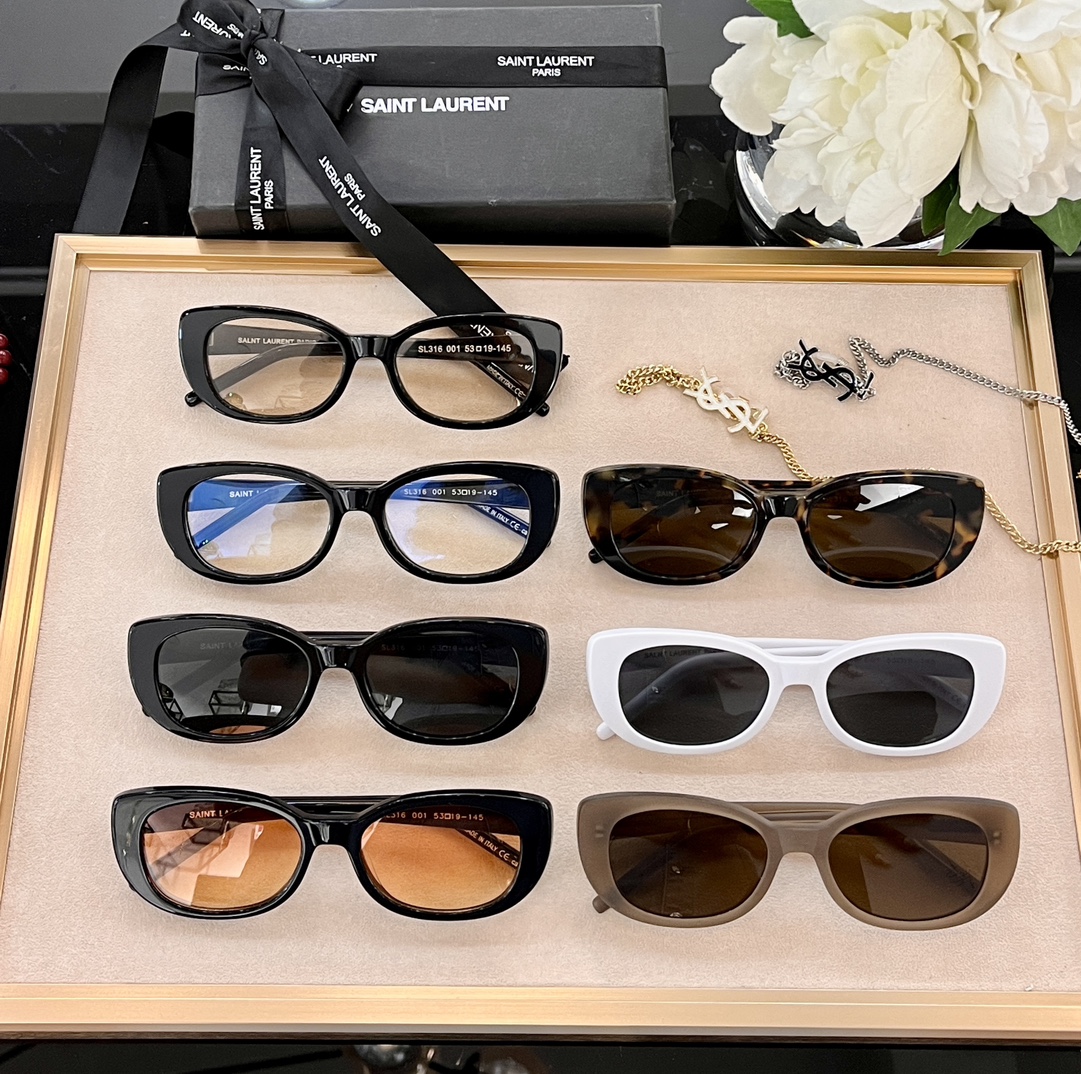  非市面流通货⚠️
SAINT LAURENT 
SL316
Size53口19-145💕
