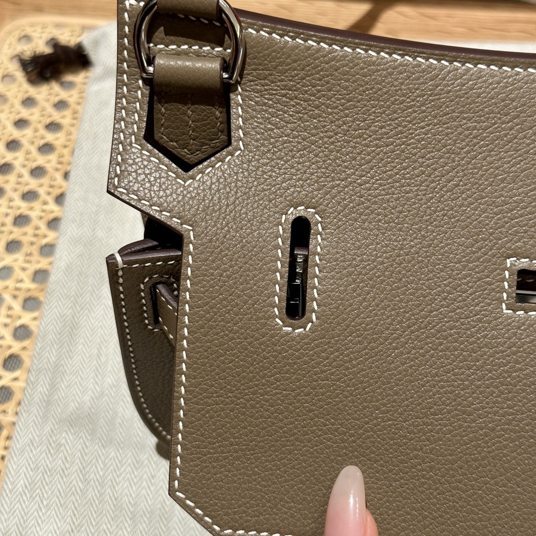 Mini Jypsiere Etoupe Evecolor Bag with Silver Hardware and Handmade Stitching 10 i1692254418 3164 8