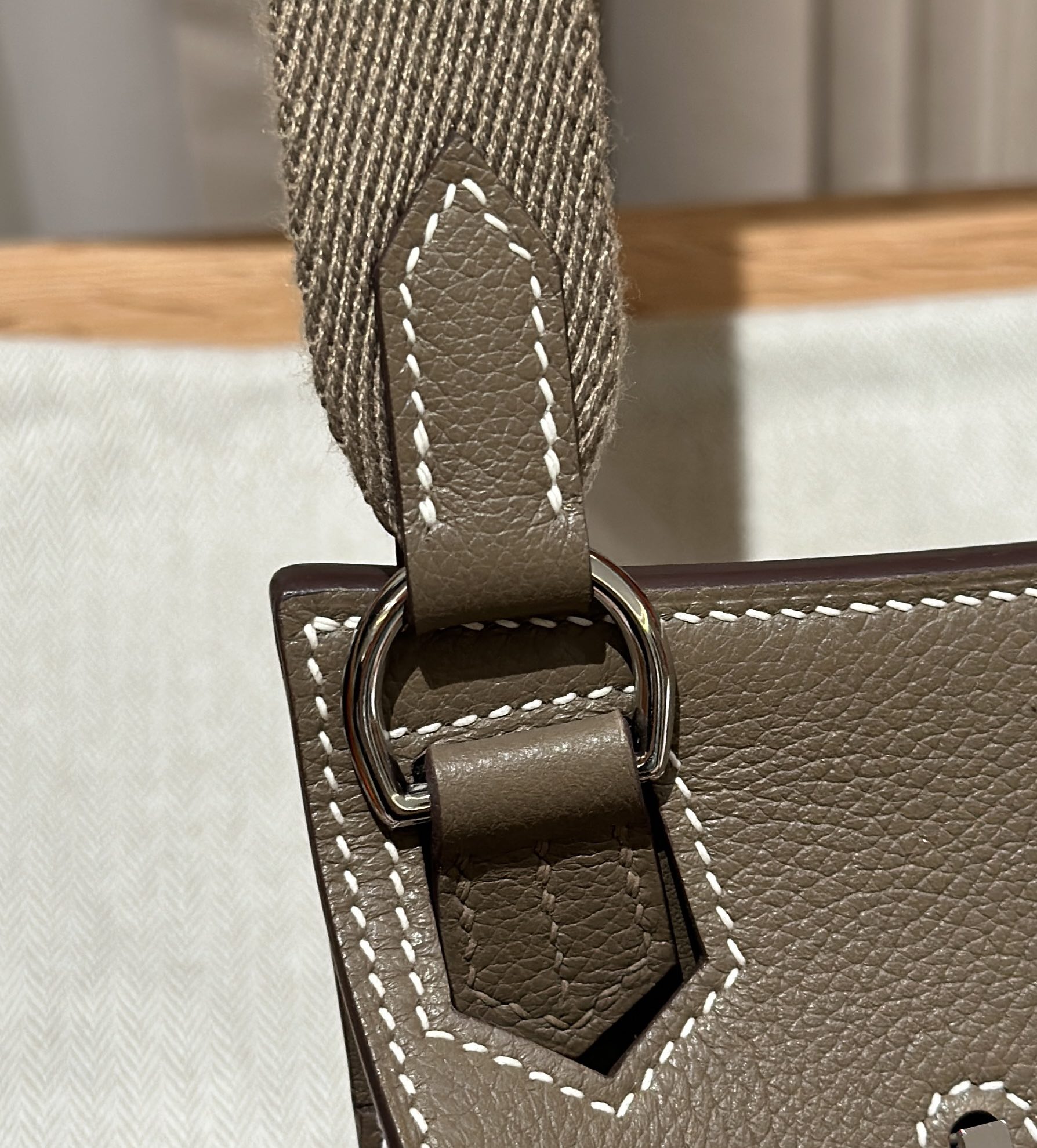 Mini Jypsiere Etoupe Evecolor Bag with Silver Hardware and Handmade Stitching 3 i1692254418 4762 1