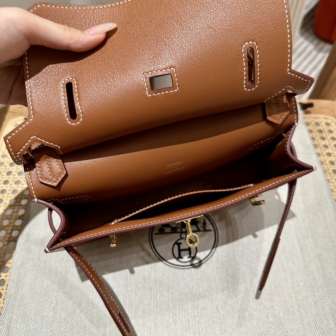 Handmade Mini Jypsiere Bag in Gold Swift Leather with Gold Hardware 7 i1692254520 4288 5
