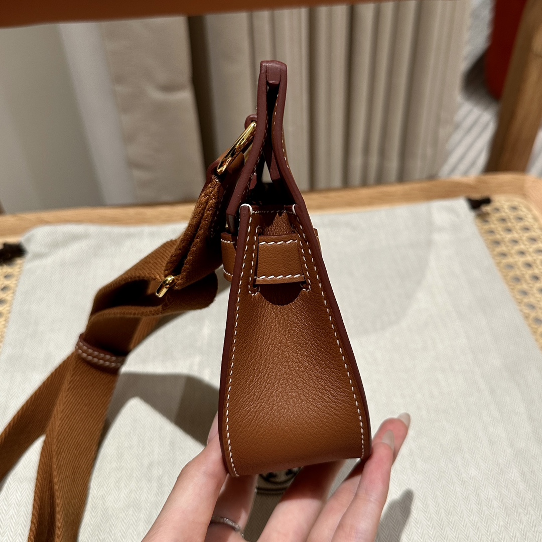 Handmade Mini Jypsiere Bag in Gold Swift Leather with Gold Hardware 5 i1692254520 4688 3