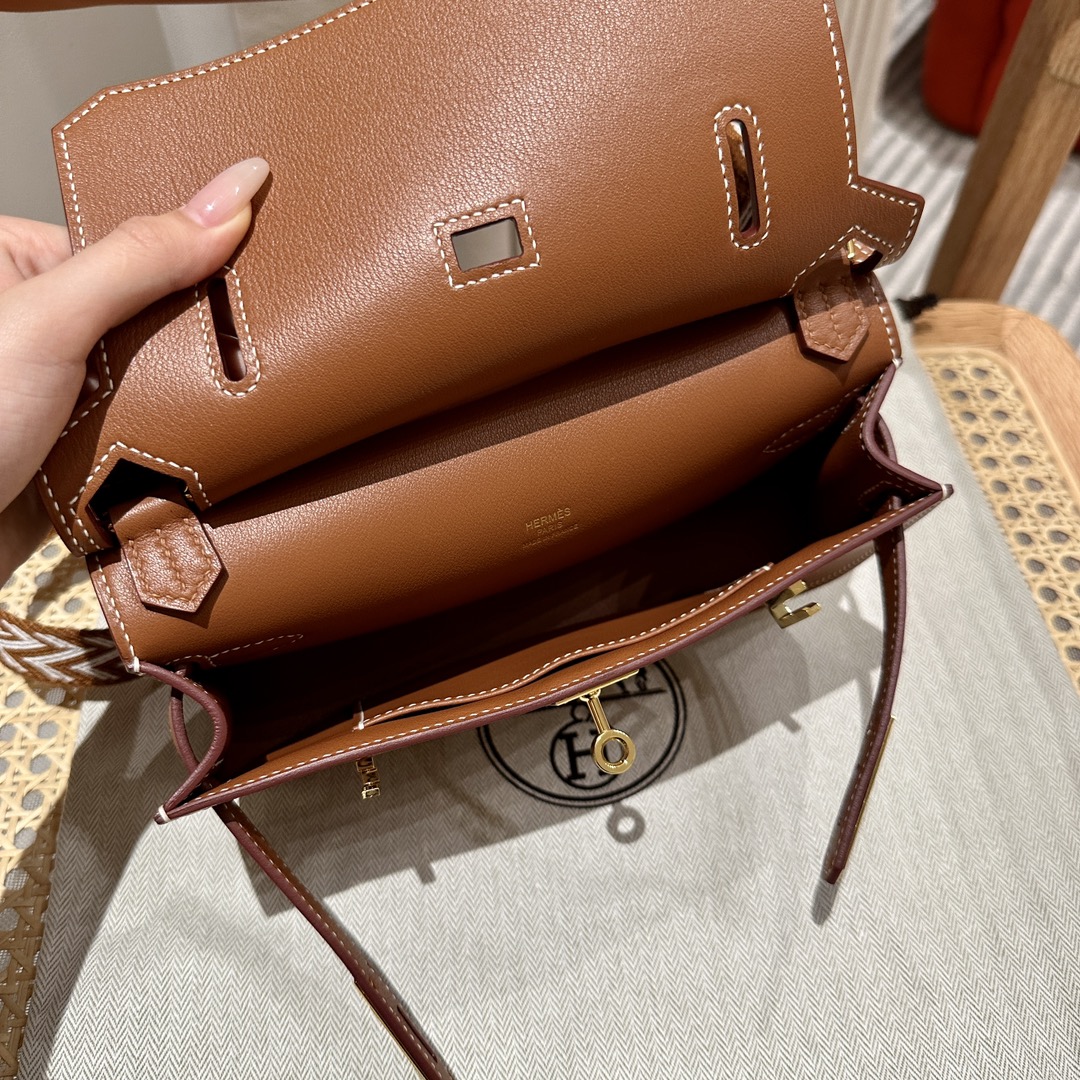 Handmade Mini Jypsiere Bag in Gold Swift Leather with Gold Hardware 9 i1692254963 3391 7