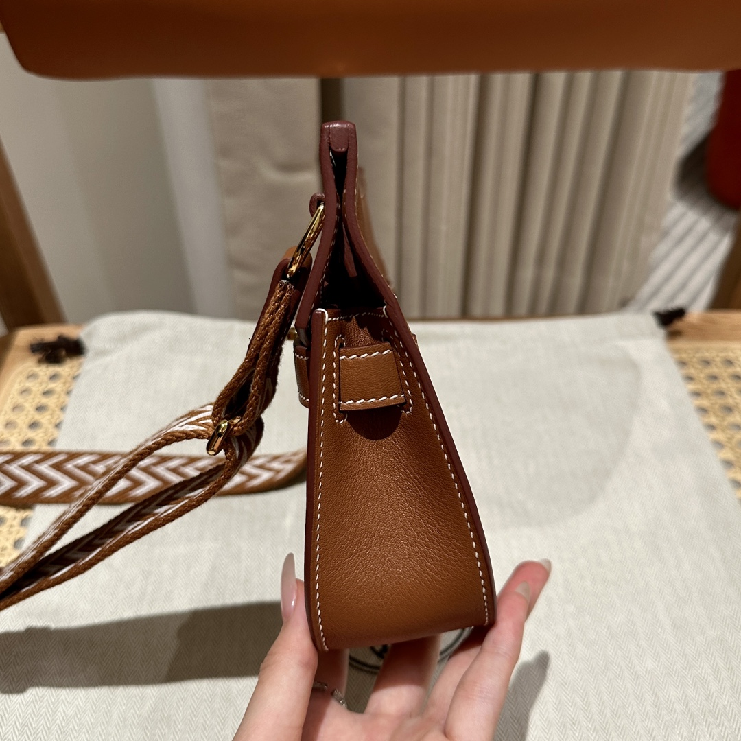 Handmade Mini Jypsiere Bag in Gold Swift Leather with Gold Hardware 5 i1692254963 4218 3