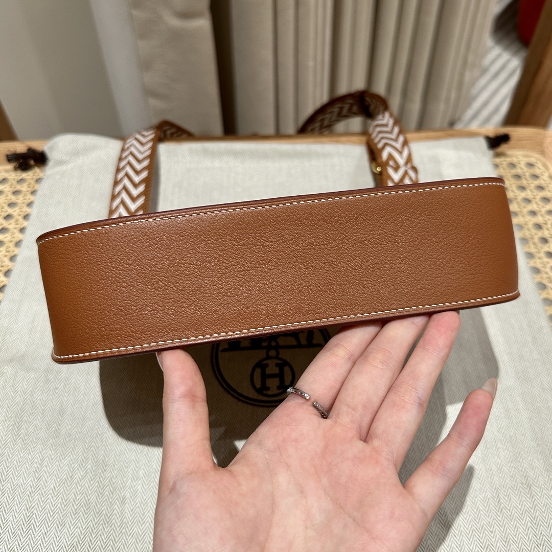 Handmade Mini Jypsiere Bag in Gold Swift Leather with Gold Hardware 6 i1692254963 6878 4