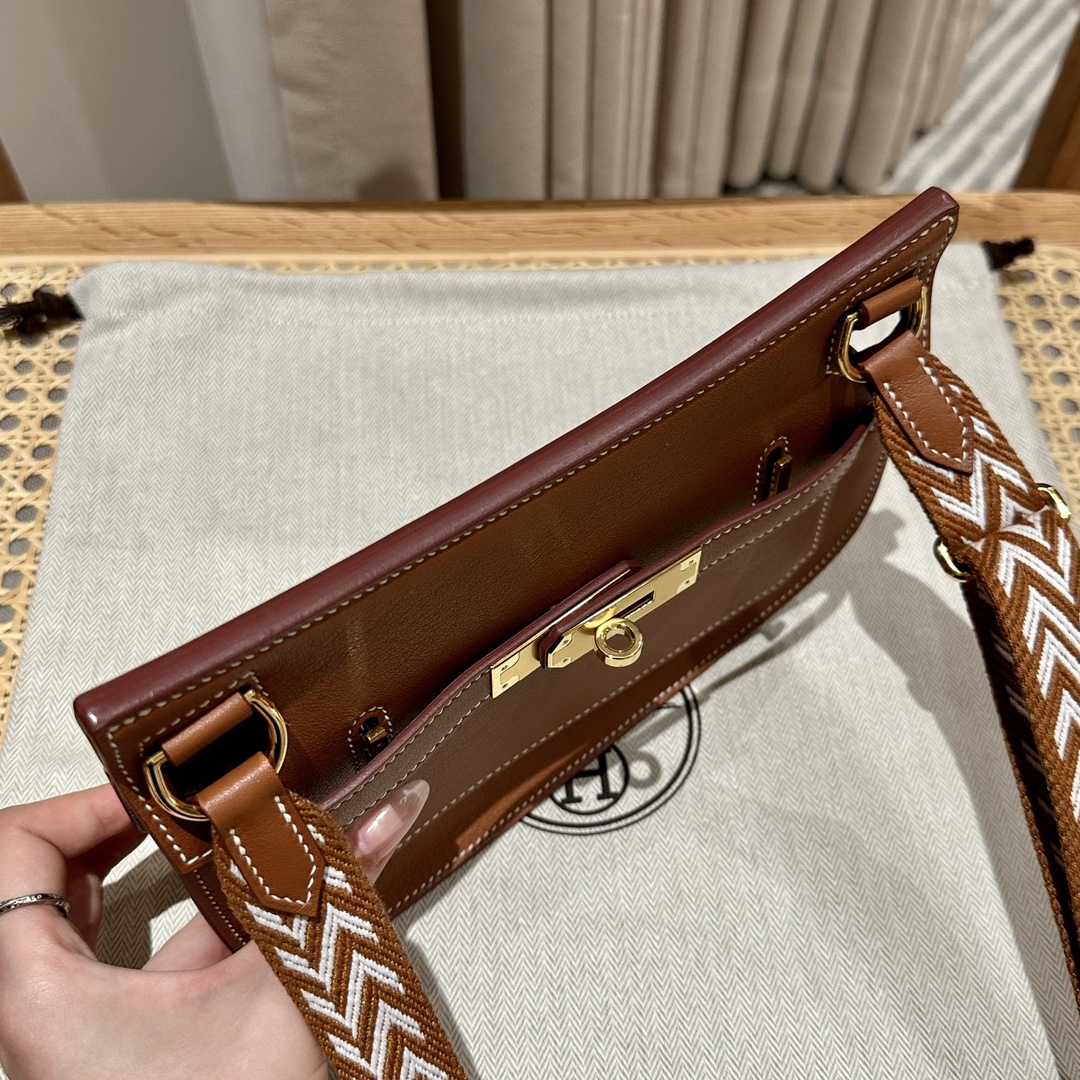 Handmade Mini Jypsiere Bag in Gold Swift Leather with Gold Hardware 6 i1692254987 3908 4