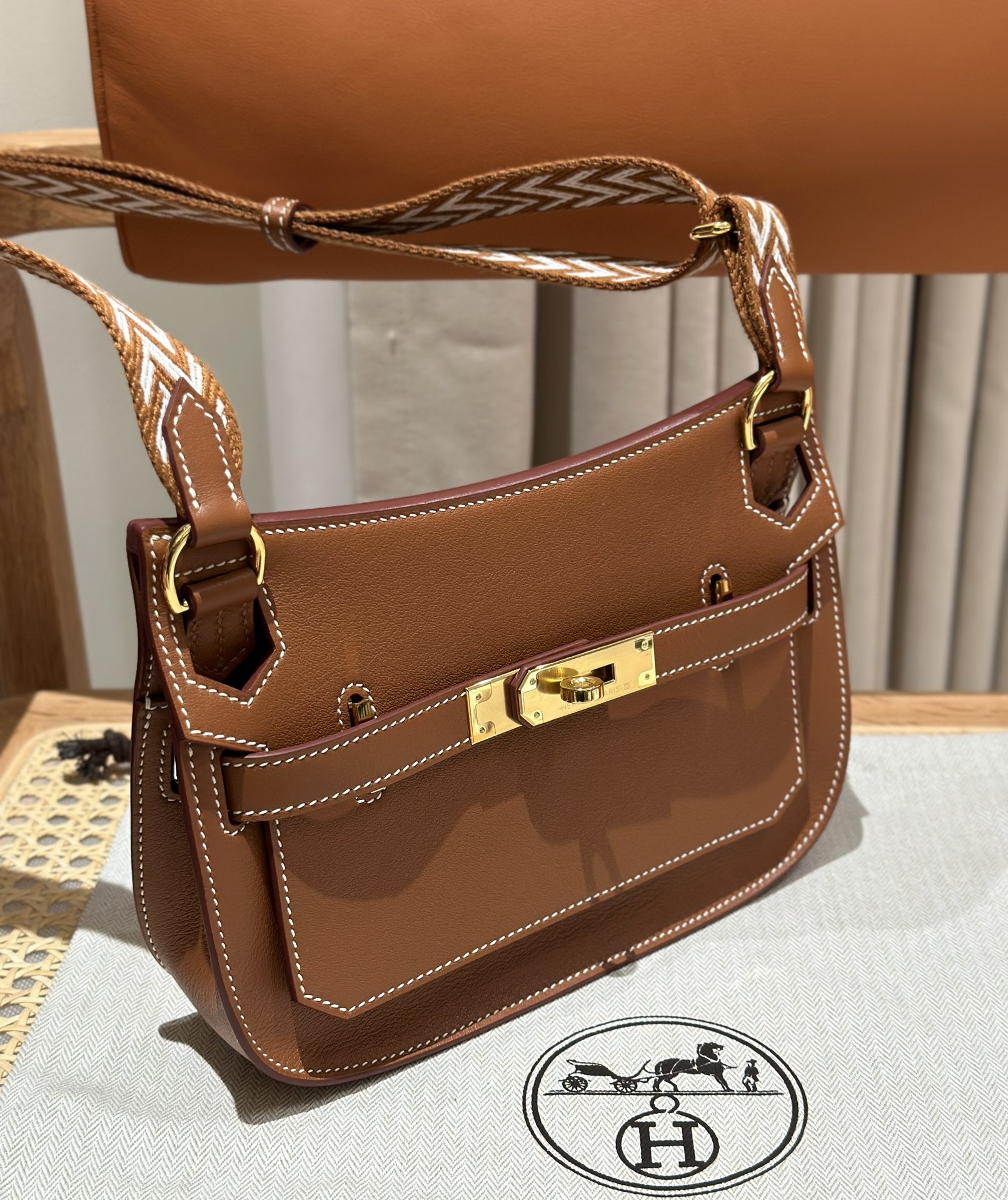 Mini Jypsiere Gold Swift Leather Bag with Gold Hardware and Adjustable Strap 5 i1692254995 1303 3