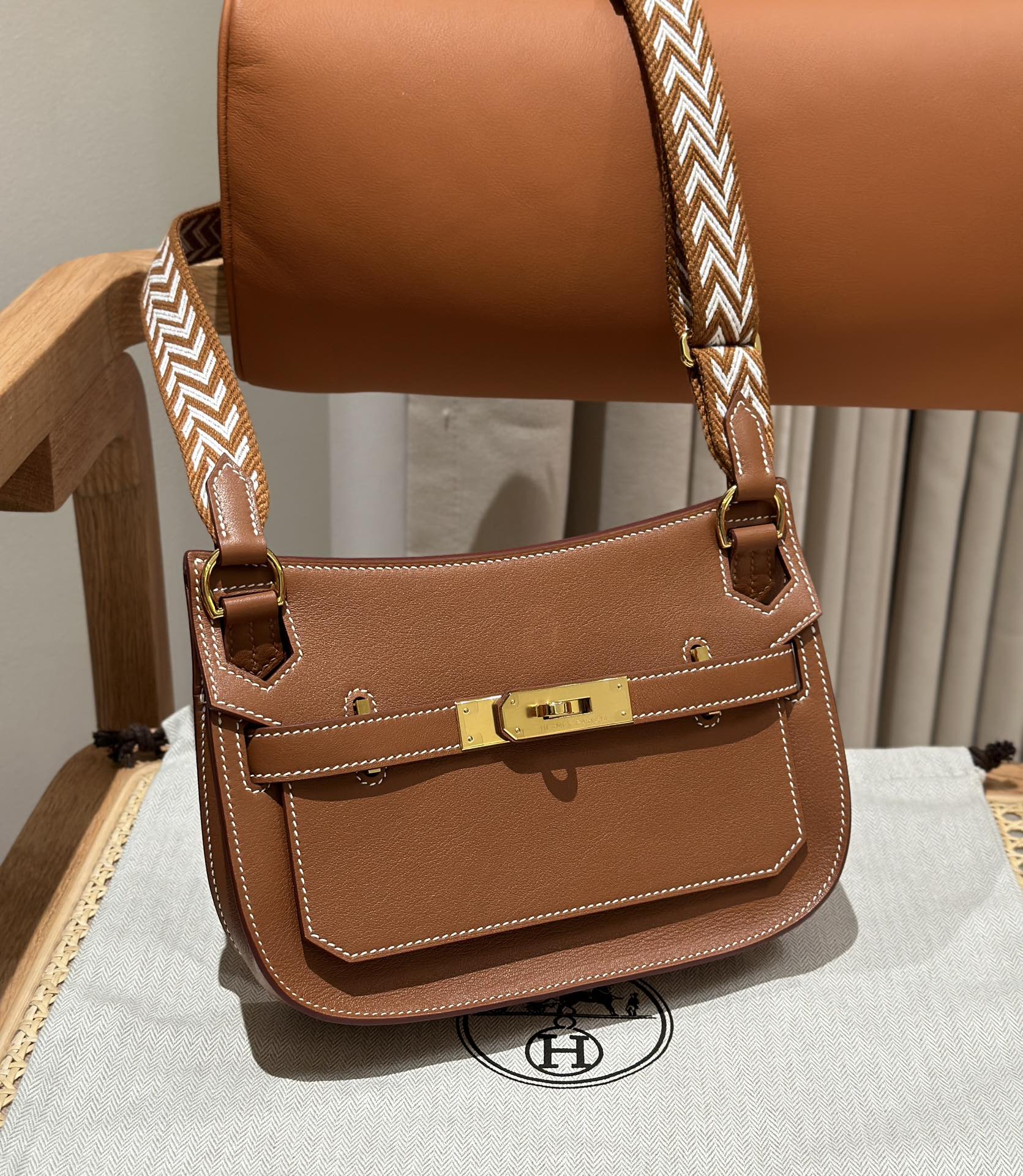 Mini Jypsiere Gold Swift Leather Bag with Gold Hardware and Adjustable Strap 3 i1692254995 6887 1