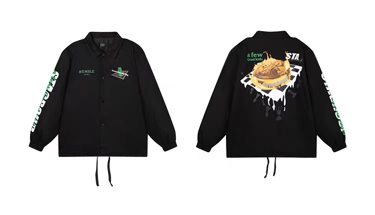 玖2212#AFGKXSTA SERIES OF CHESS COACHES’ JACKETS 2022FW NATIONAL TIDE COATS COLOUR: BLACK NUMBER OF CODES: S-XL - 图片 6