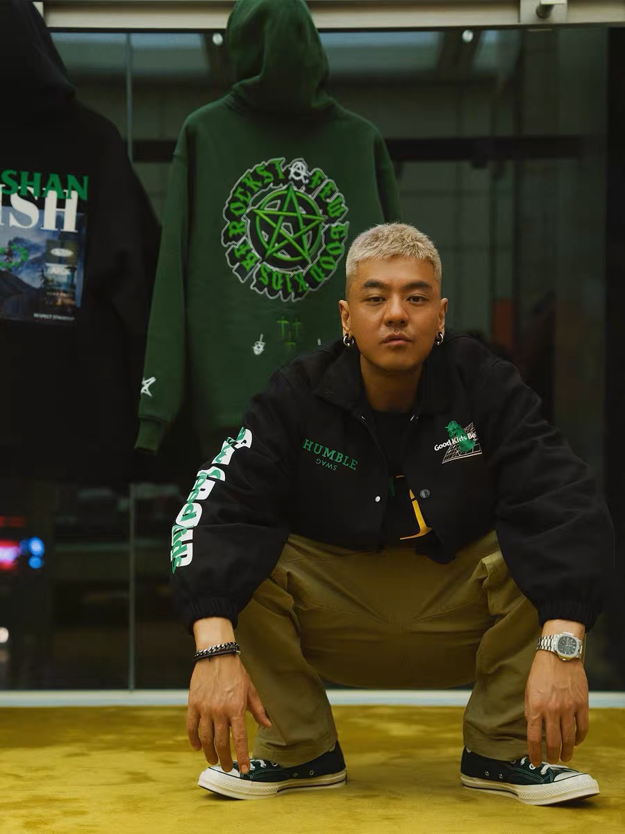 玖2212#AFGKXSTA SERIES OF CHESS COACHES’ JACKETS 2022FW NATIONAL TIDE COATS COLOUR: BLACK NUMBER OF CODES: S-XL - 图片 5