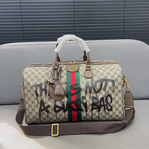 Balenciaga x Gucci Hacker Project Duffle Bag Graffiti Coated Canvas 1 Balenciaga x Gucci Hacker Project Duffle Bag Graffiti Coated Canvas