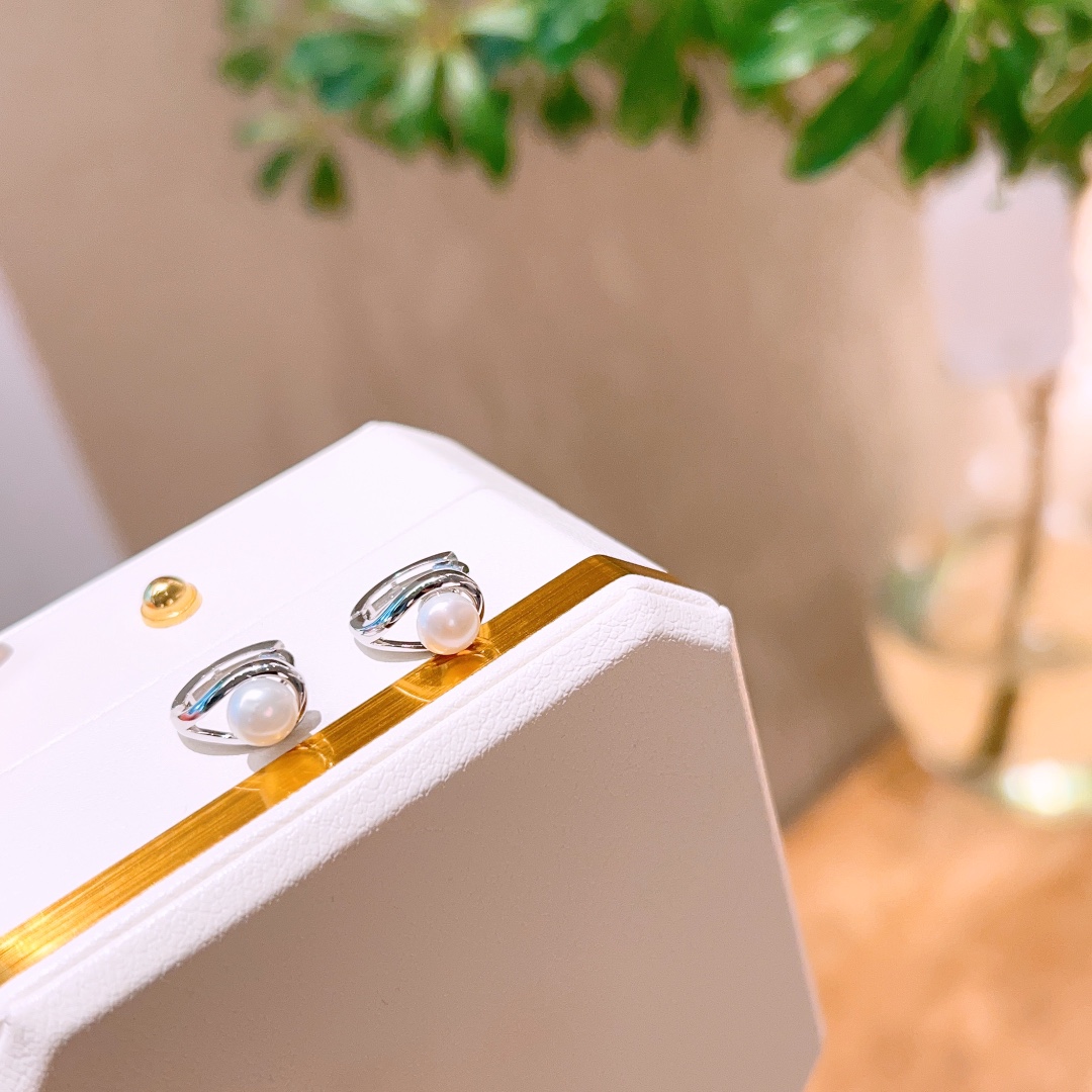 Hypoallergenes Silber Ohrringe Ätherisch Jahresfeier Gold