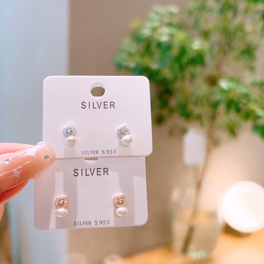 S925 Sterlingsilber Ohrringe Romantisch Jahrestag Silber