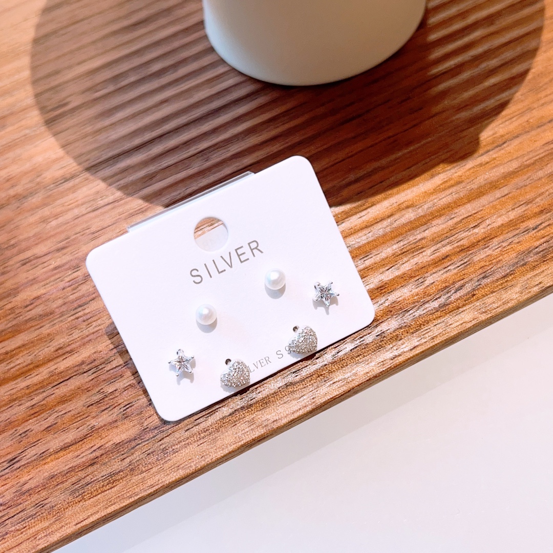 Feinsilber Ohrringe Künstlerisch Vatertag Gold