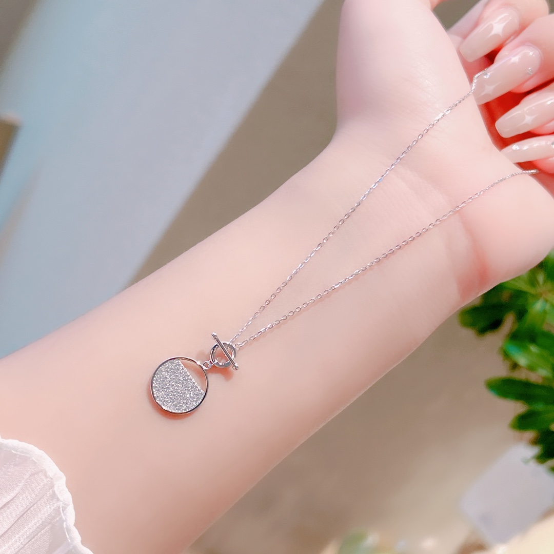 インスタ風アレルギー対応シルバーネックレスゴールド 母の日