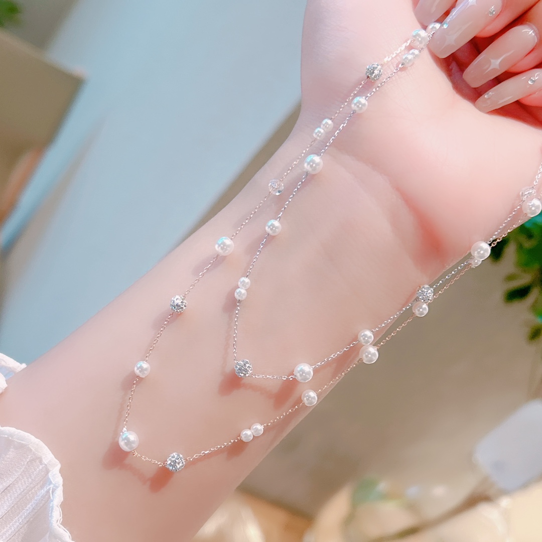 インスタ風ファインシルバーネックレスシルバー デート