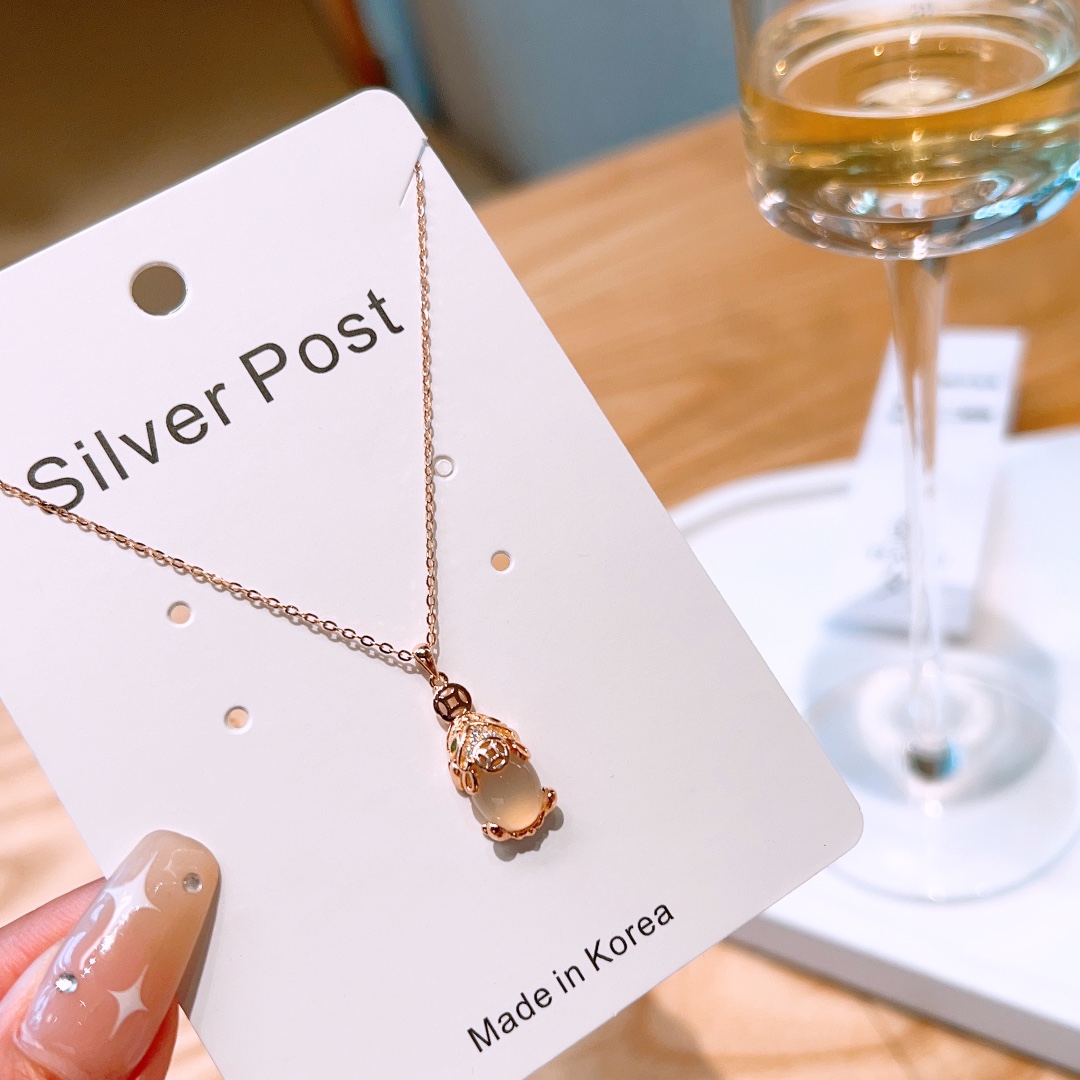 ミニマル高品質シルバーネックレスシルバー 母の誕生日